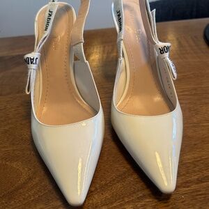 Christian Dior J'Adior Patent Leather Slingback Pumps